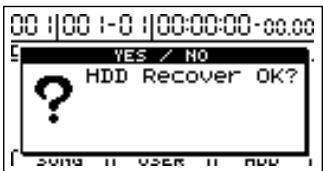 BOSS BR-1200 CD - Chargement de toutes les données archivées d'un disque dur (HDD recover) - 3