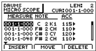 BOSS BR-1200 CD - Appuyez sur [F3] (m. SCOPE). - 1