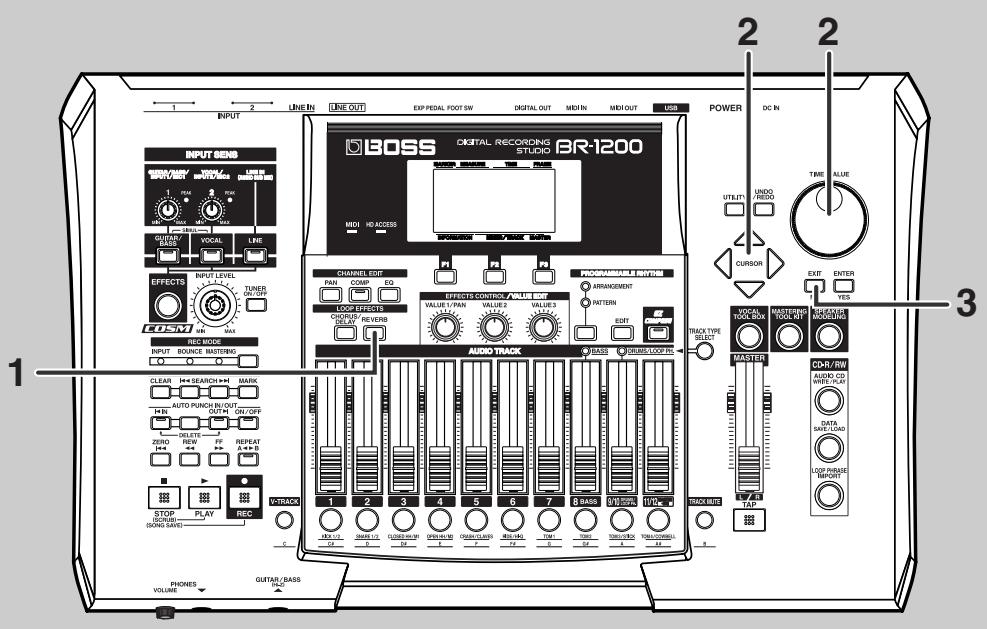 BOSS BR-1200 CD - Réverbération pour faciliter l'enregistrement (reverb) - 1