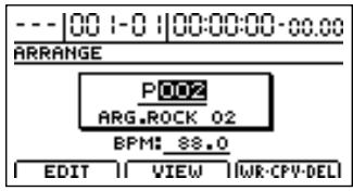 BOSS BR-1200 CD - Sélectionner un arrangement rythmique - 2