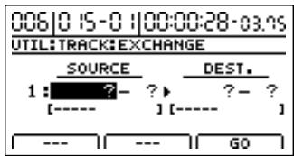 BOSS BR-1200 CD - Amenez le curseur sur "xchange" et appuyez sur [enter/yes]. - 1