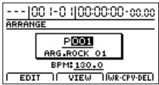 BOSS BR-1200 CD - Nommer et sauvegarder des arrangements - 2