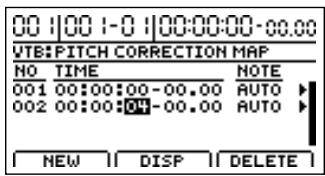 BOSS BR-1200 CD - Réglages plus détaillés pour la correction de justesse ("correction event map") - 5