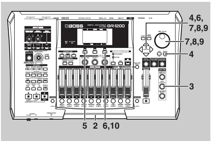 BOSS BR-1200 CD - Précautions pour l'importation de données SMF - 1