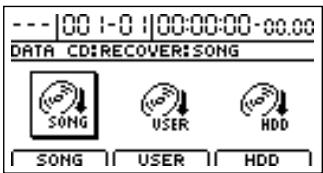 BOSS BR-1200 CD - Chargement de morceaux archivés (song recover) - 2