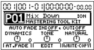BOSS BR-1200 CD - Sélectionner le 'mastering tool kit - 2