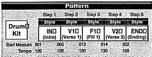 BOSS BR-532 - Motifs (Patterns) - 1