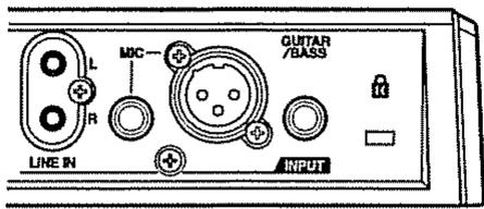 BOSS BR-532 - Choix du connecteur en fonction de l'instrument - 1