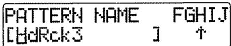 BOSS BR-532 - Changement du nom d'un pattern - 1