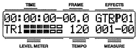 BOSS BR-532 - Écran par défaut - 1