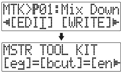BOSS BR-600 - Éditer les réglages du mastering tool kit - 2