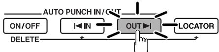 BOSS BR-600 - Programmation de la plage punch in/out - 2