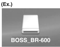 BOSS BR-600 - Charger des fichiers wav/aiff sur les pistes du br-600 (wav/aiff import) - 11