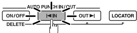 BOSS BR-600 - Programmation de la plage punch in/out - 1