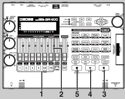 BOSS BR-600 - Couper certaines pistes (track mute) - 29