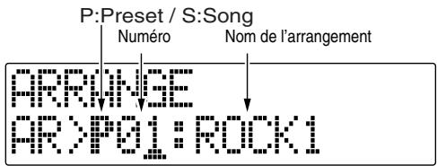 BOSS BR-600 - Sélectionnez un arrangement. - 1