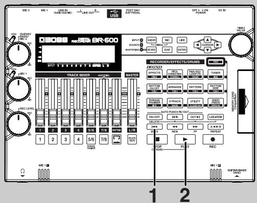 BOSS BR-600 - Structure des pistes - 1