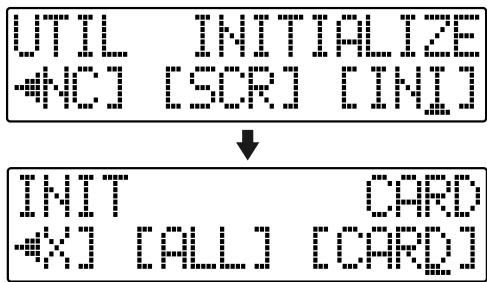 BOSS BR-600 - Initialiser la carte de mémoire - 4