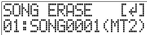 BOSS BR-600 - Effacer des morceaux (song erase) - 2