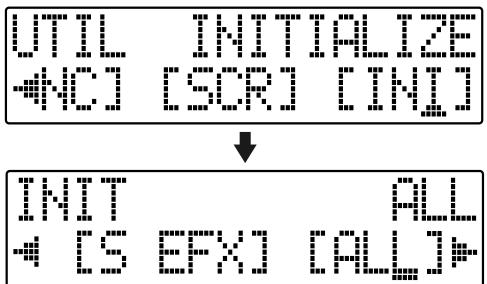 BOSS BR-600 - Initialiser tous les réglages du BR-600 - 1