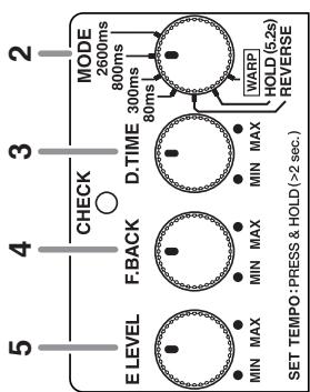 BOSS DD-6 - Bouton d. TIME (delay TIME) - 1