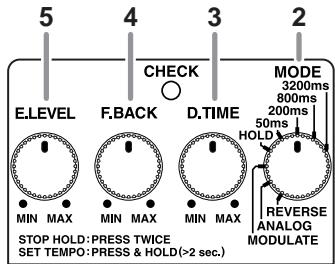 BOSS DD-7 - Commande MODE - 1