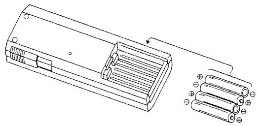 BOSS DR-220A - Comment installer les piles - 3