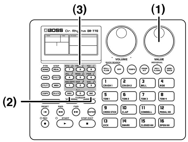 BOSS DR-770 - Changer de mode - 1