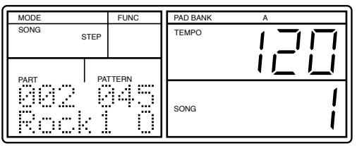 BOSS DR-770 - Sélectionnez le pattern que vous désirez enregistrer ensuite. - 1