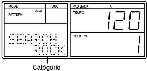 BOSS DR-770 - Sélection d'un pattern avec la fonction quick search - 2
