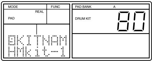 BOSS DR-770 - Nommer un kit de batterie (nom de kit de batterie) - 1