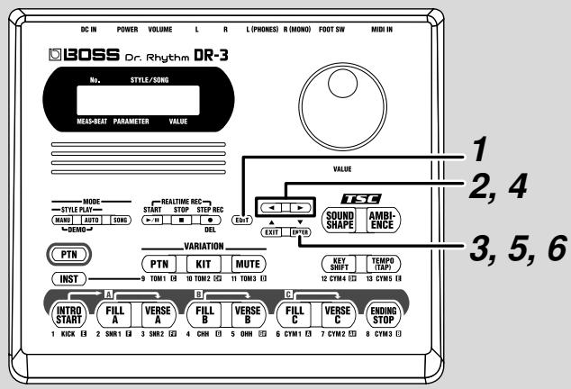 BOSS DR3 - Initialisation des réglages (factory reset) - 1