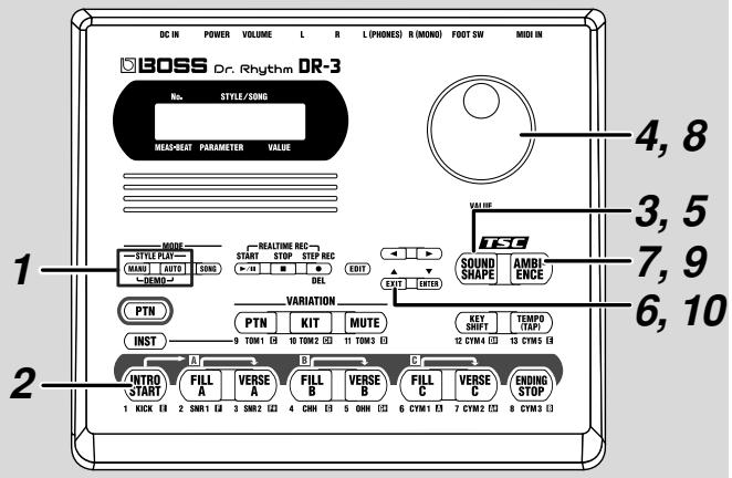BOSS DR3 - Timbre global du son et acoustique (TSC) - 1
