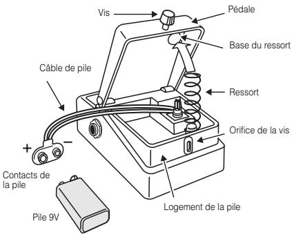 BOSS FBM-1 - Remplacer la pile - 1