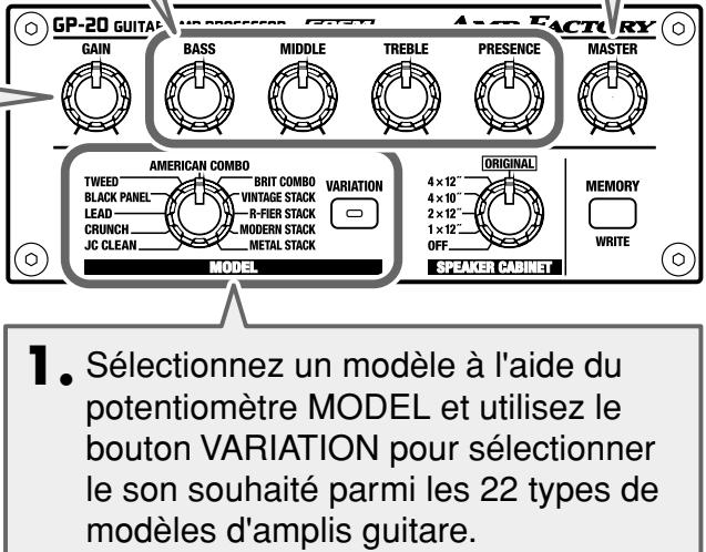 BOSS GP-20 - Utilisation de la façon - 3