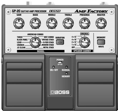 BOSS GP-20 - Caractéristiques principales - 1