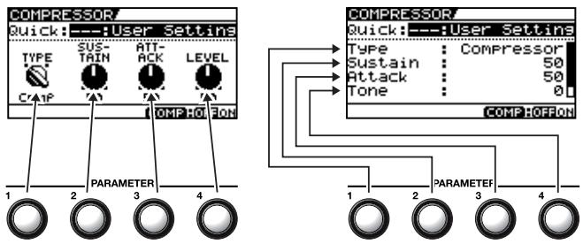 BOSS GT-10 - Utiliser les commandes PARAMETER - 1