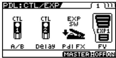 BOSS GT-10 - Régler les fonctions des pédales ctl/exp par patch (pedal FX) - 5