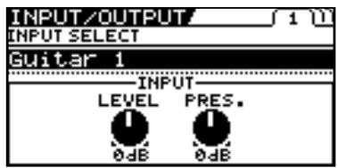 BOSS GT-10 - Réglages en fonction de la guitare (input select) - 3
