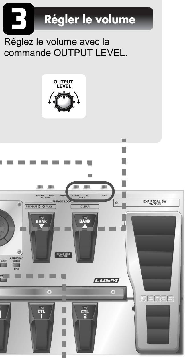 BOSS GT-10 - Mise sous tension - 6