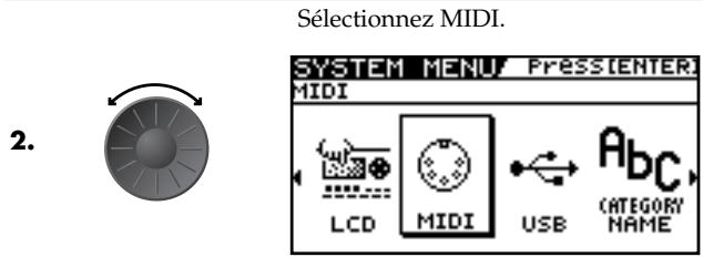 BOSS GT-10 - Régler 'program change map - 1