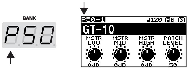 BOSS GT-10 - Banques preset (préprogrammées) (p01~p50) - 1