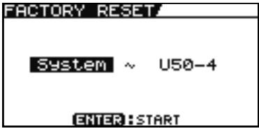 BOSS GT-10B - Rétablir les réglages d'usine (Factory Reset) - 7