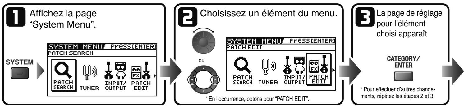 BOSS GT-10B - Opérations élémentaires - 1