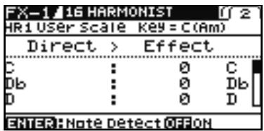 BOSS GT-10B - Créer des gamas d'harmonisation (User Scale) - 1