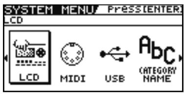 BOSS GT-10B - Régler le contraste de l'écran (LCD Contrast) - 3