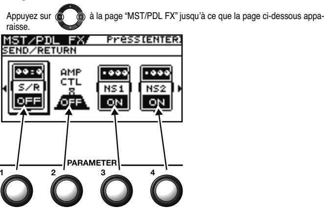 BOSS GT-10B - Activer/couper avec les commandes PARAMETER - 2