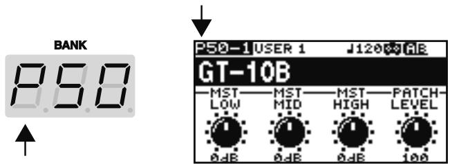BOSS GT-10B - Banques Preset (préprogrammées) (P01~P50) - 1