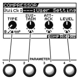 BOSS GT-10B - Utiliser les commandes PARAMETER - 1