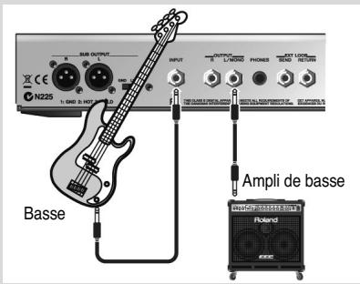 BOSS GT-10B - Brancher laasse et l'ampli - 1